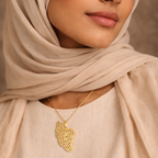 Iran Calligraphy Map Pendant