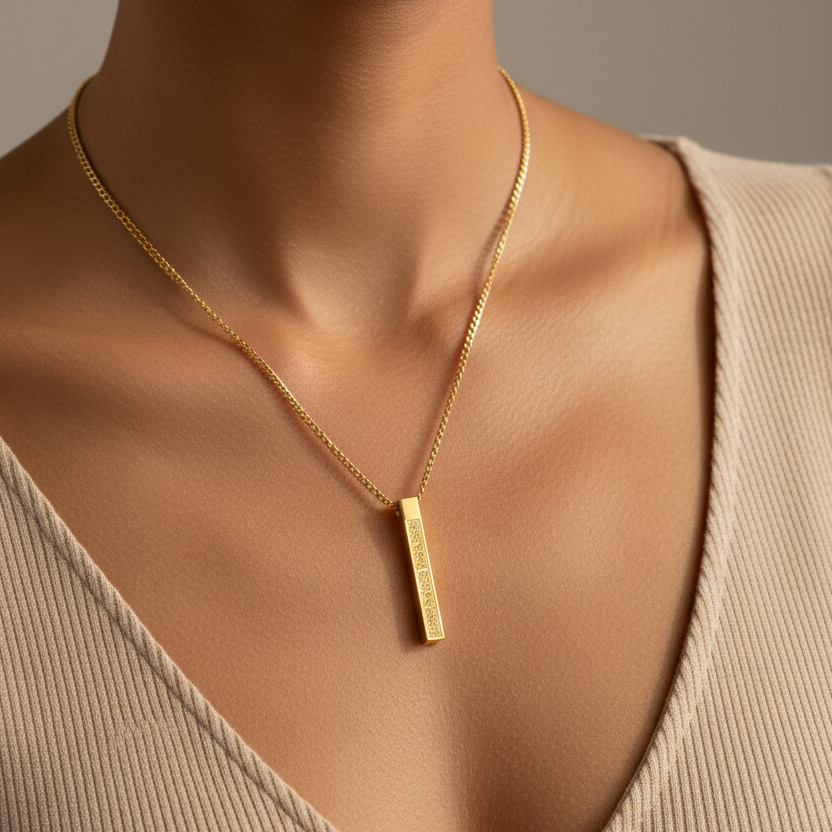 Shams Azadi Bar Necklace